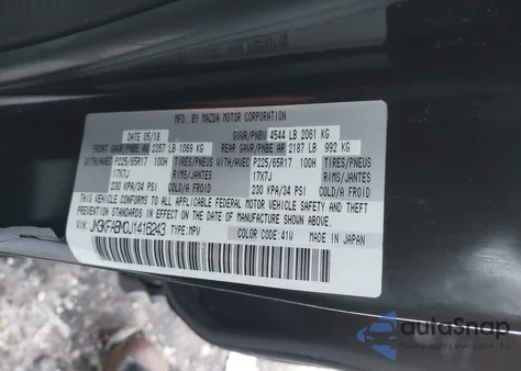 2018 Mazda Cx-5 Sport из США, поврежденный, VIN JM3KFABM0J1416243